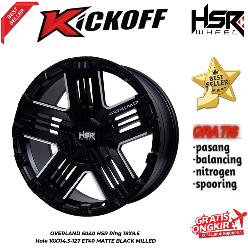 PROMO VELG HSR RING 18 HSR BUAT MOBIL RUBICON SPORTAGE HARIER XTRAIL SANTAFE CRV OUTLANDER DLL