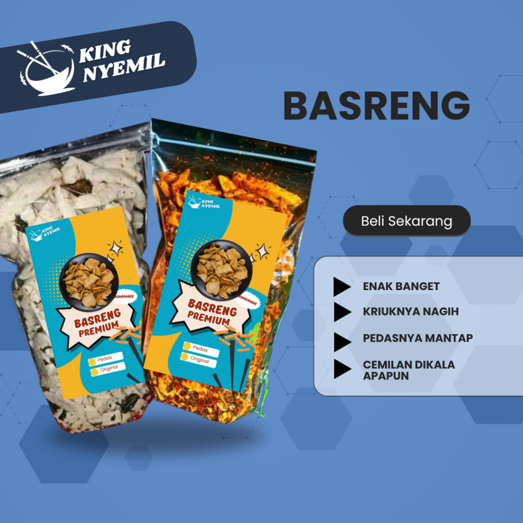 

Basreng 1kg dengan daun jeruk pastinya kriuk