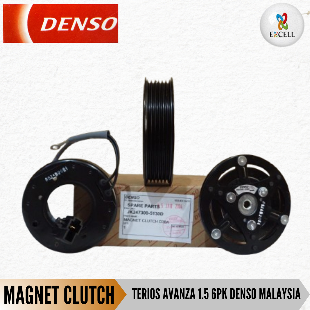 Magnet Magnit Clutch Pully Pulley Pulli Puli AC Mobil Terios Rush Avanza 1.5 cc 6pk Denso Malaysia
