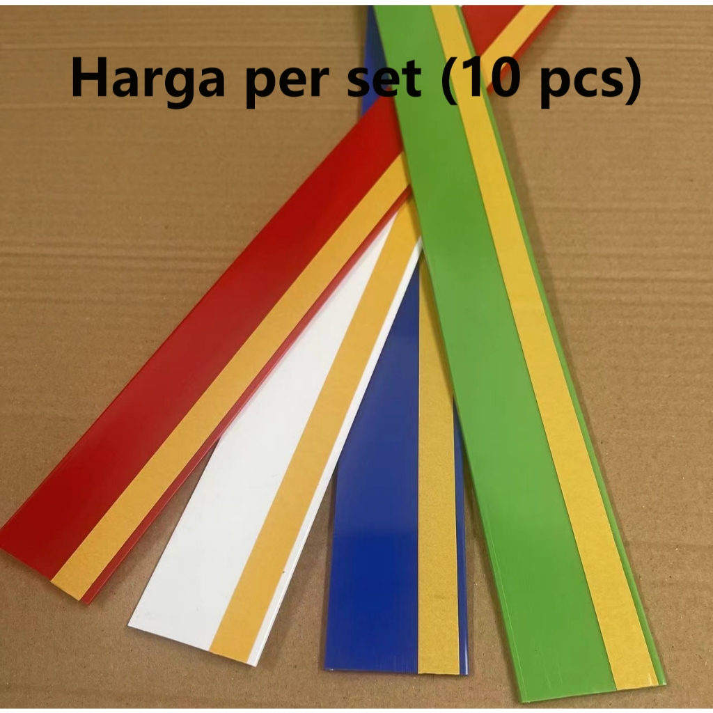 

Label Harga DBR-39 price tag card 90cm type double tape supermarket data strip minimarket Gondola per set(10pcs)