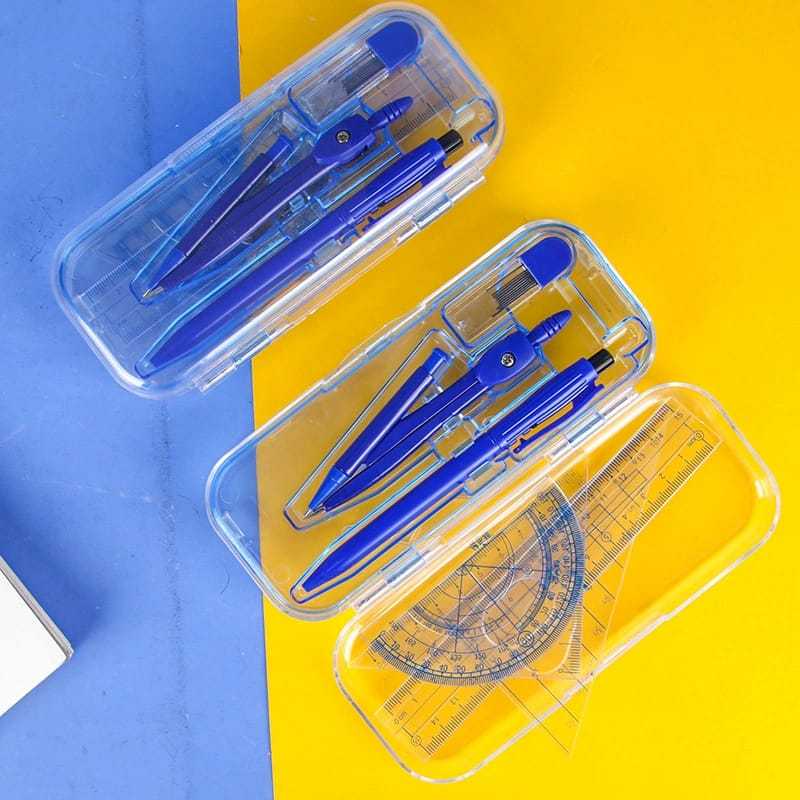 

[ORGM] Perlengkapan Sekolah Penggaris Matematika Segitiga Busur Jangkar Set Seri Biru set 7pc