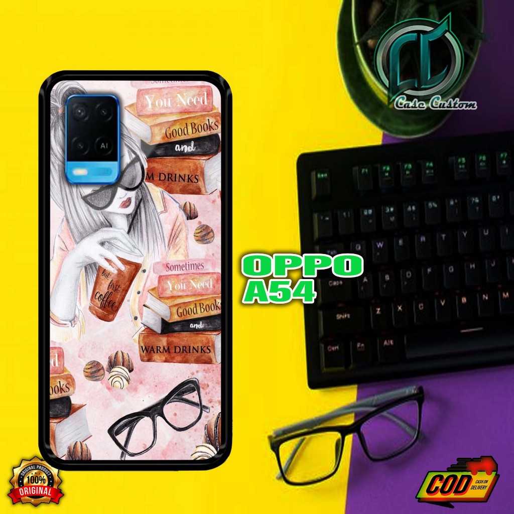 Case Oppo A54 -Terbaru Fashion Case - [ Gambar CEWECUTE] Motif Aesthetic Casing Hp Case Murah Hardca
