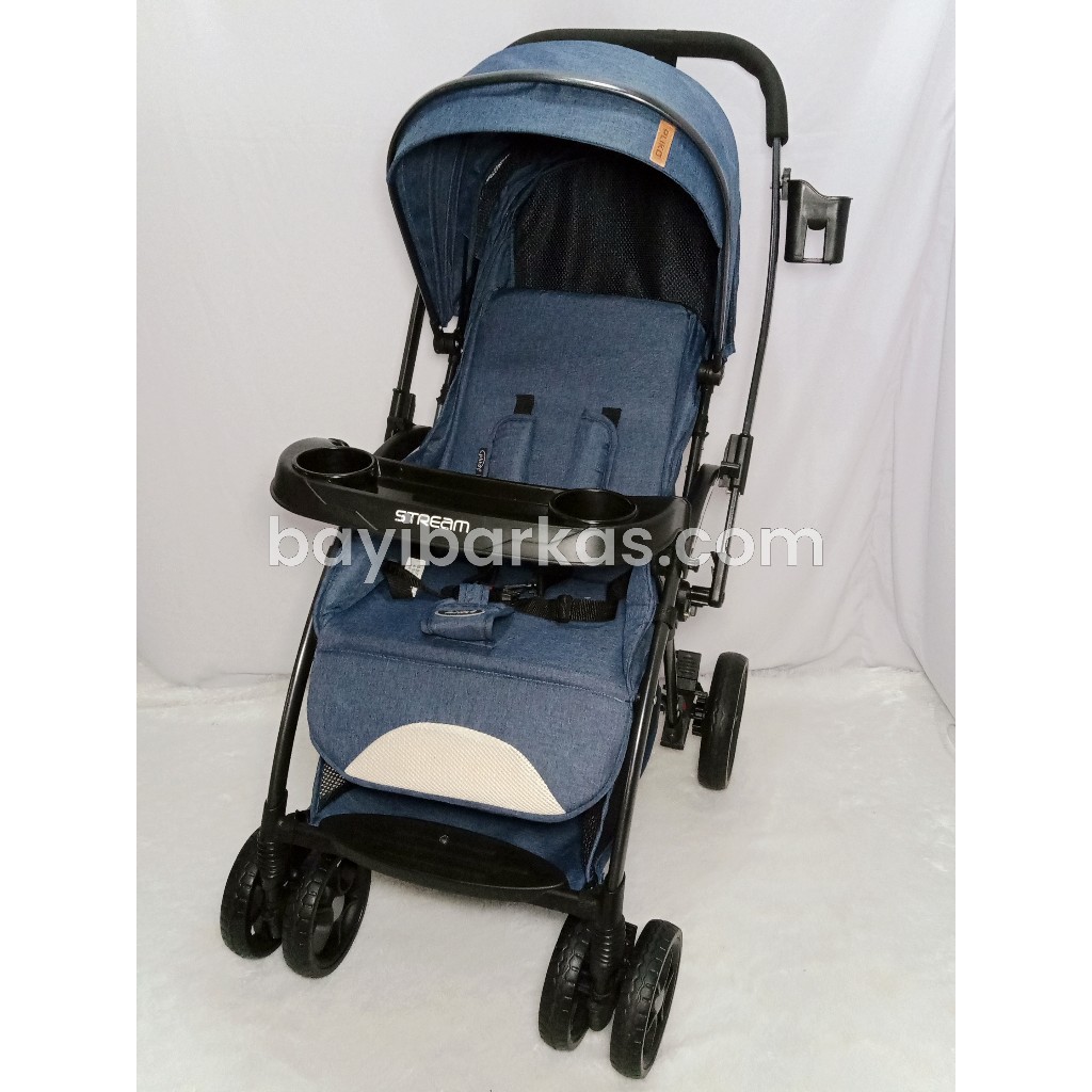 PLIKO 'STREAM' Stroller New Born / Kereta bayi / kereta dorong bayi / troli bayi / stroller bayi mur