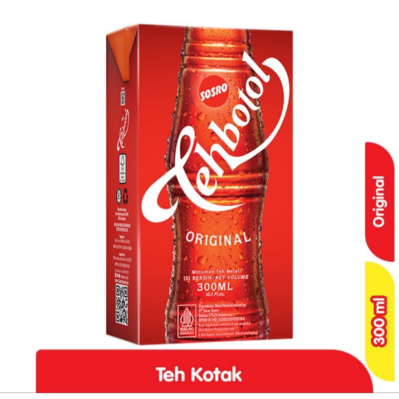 

Sosro teh botol kotak 300 ML