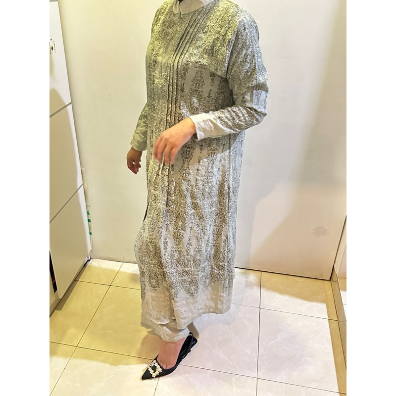 long tunik one set/setelan baju/baju set celana