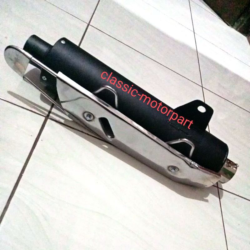 slencer knalpot standart tabung knalpot racing scorpio