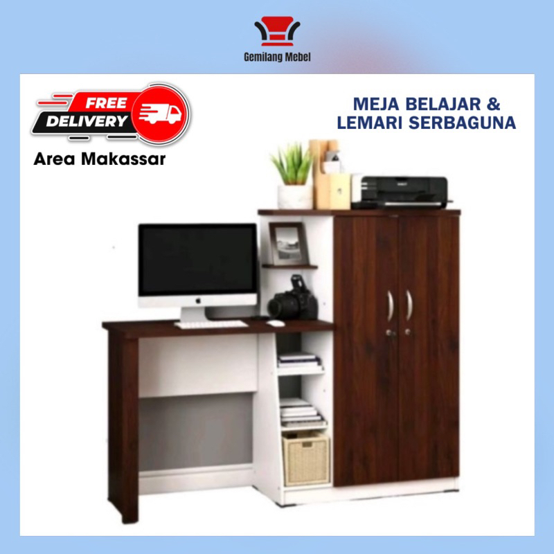 Meja Belajar | Meja Kerja | Meja Belajar Lemari Serbaguna | Meja belajar Multifungsi