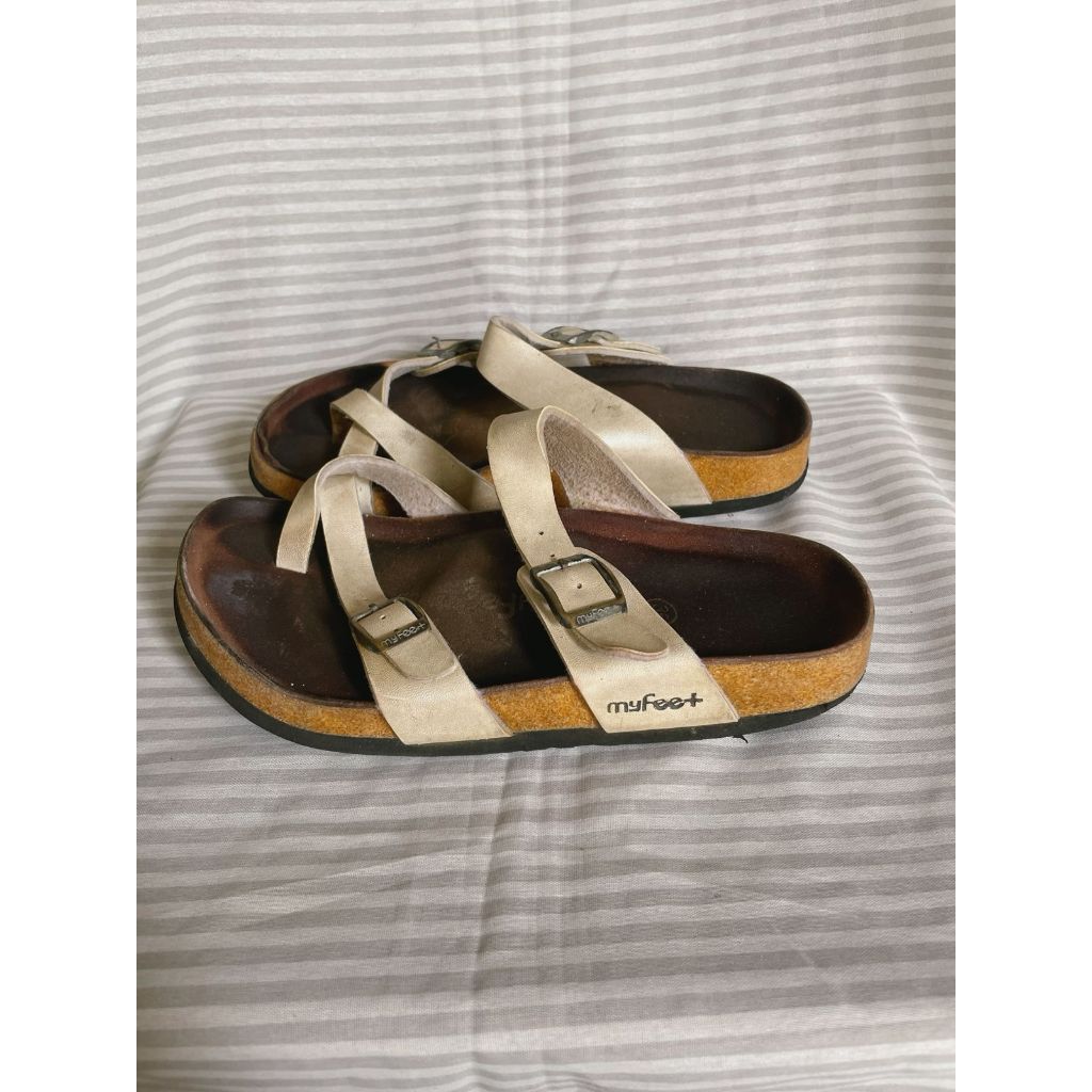 Sepatu Sandal Sendal Wanita Myfeet My Feet 2 Strap Putih Authentic Original