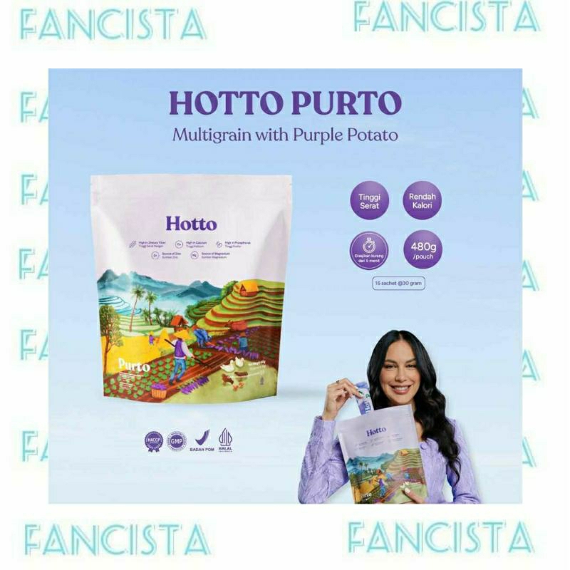 

PROMO!!! Hotto Purto Multigrain Oat Ubi Ungu Pouch 16 Sachet
