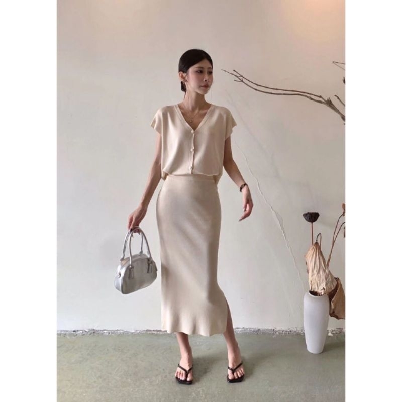 Set Knit Jennie Set rok rajut bangkok