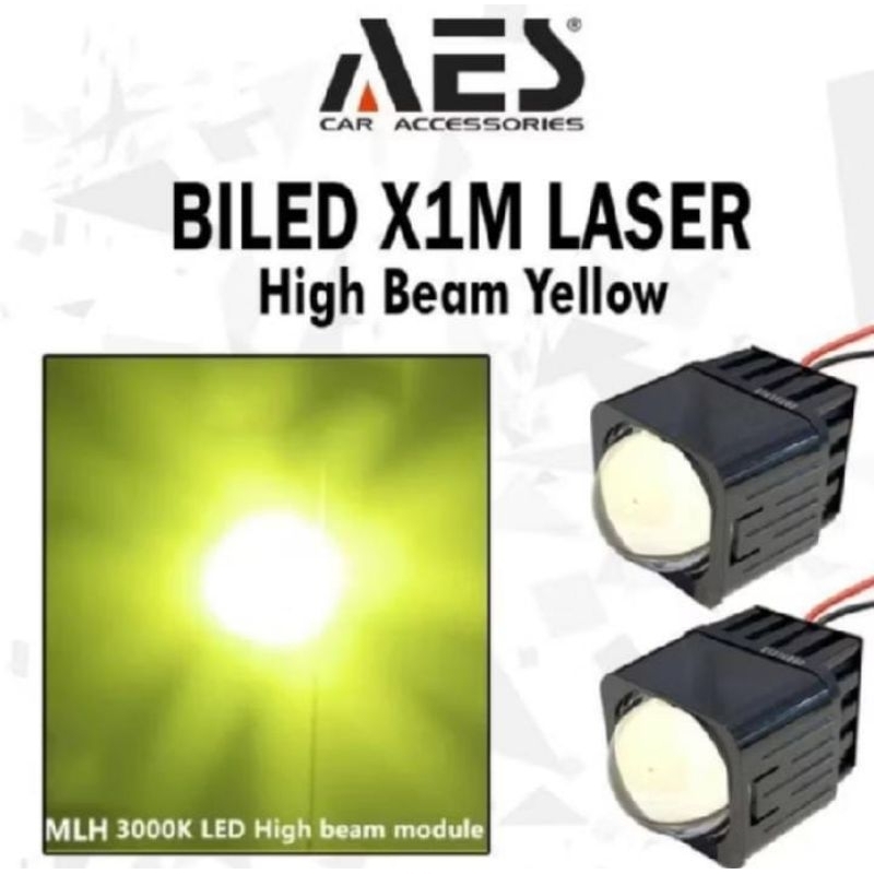 Biled Mini AES X1M Laser Yellow 1,8 inch Matrix