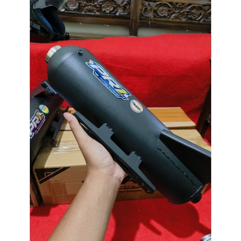 Knalpot Original PR1 Exaues knalpot Standar Racing For Vario 125 150 BEAT aerox nmax SCOOPY mio fino