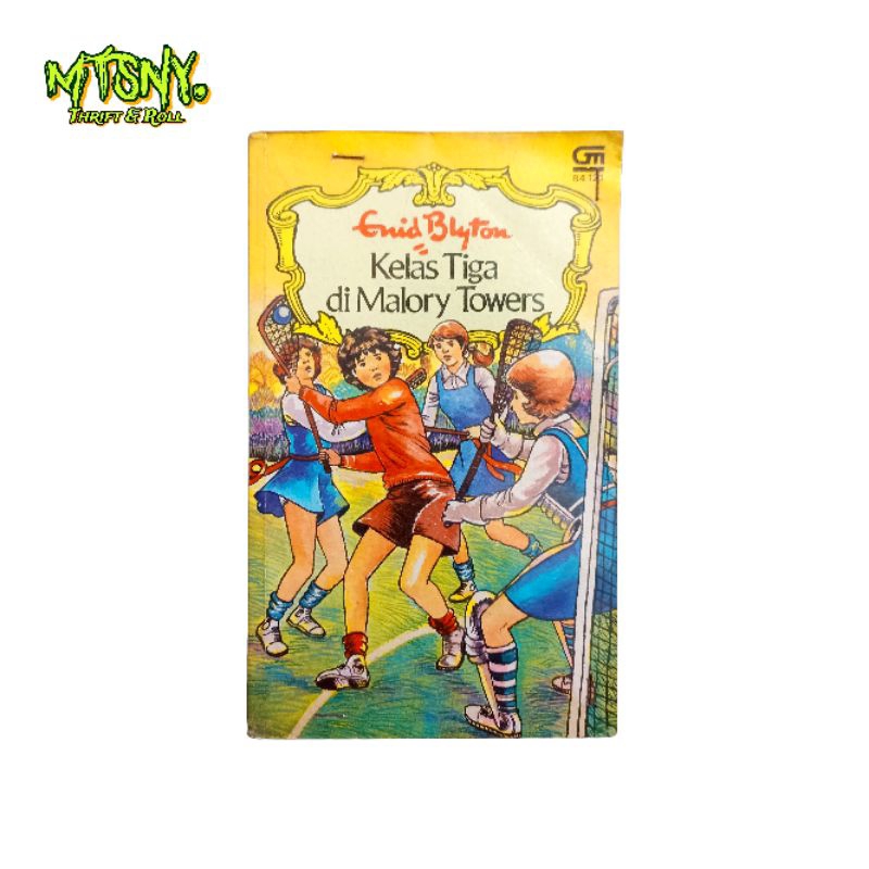 NOVEL BUKU MISTERI DETEKTIF ENID BLYTON KELAS TIGA DI MALORY TOWERS - GRAMEDIA 1984
