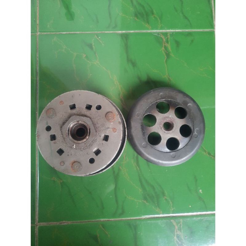Pully set kampas ganda Yamaha Mio sporty Mio smile Mio soul karbu Fino karbu original copotan