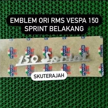 Emblem ORI RMS VESPA 150 SPRINT BELAKANG