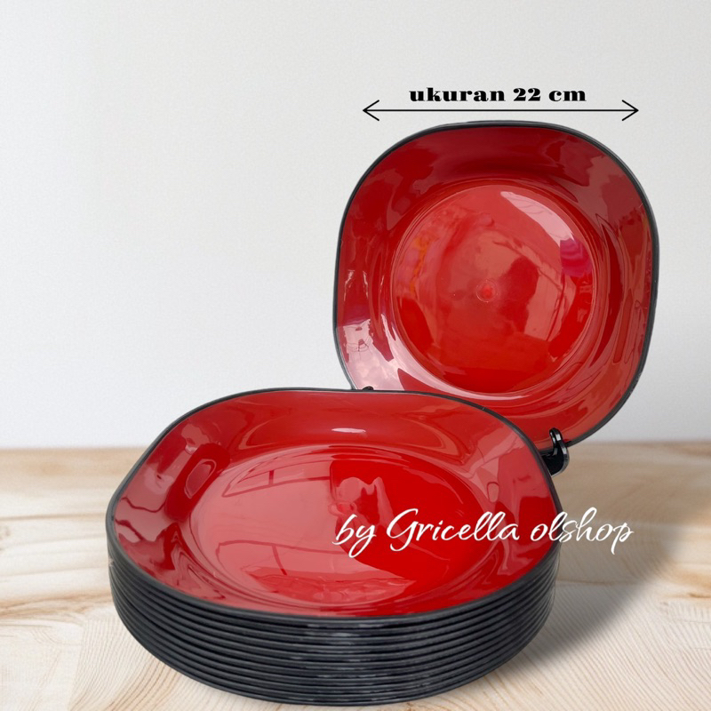 PAKET 1 LUSIN PIRING MAKAN RAMEN KOTAK BAHAN PLASTIK TEBAL DAN TAHAN PANAS BAYAR DI TEMPAT GRICELLA 