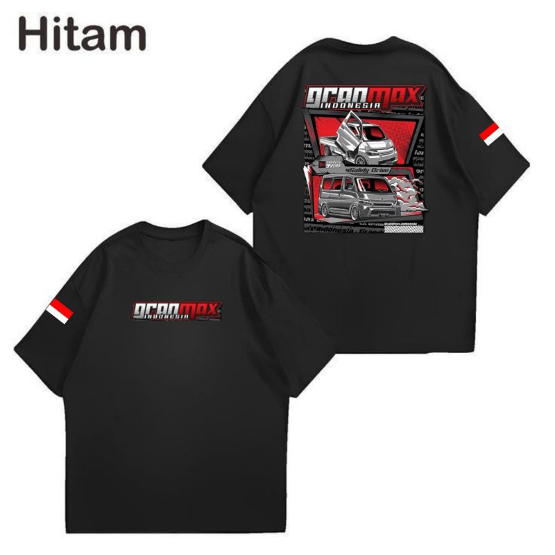 KAOS GRAND MAX INDONESIA SABLON DTF// KAOS MOBIL