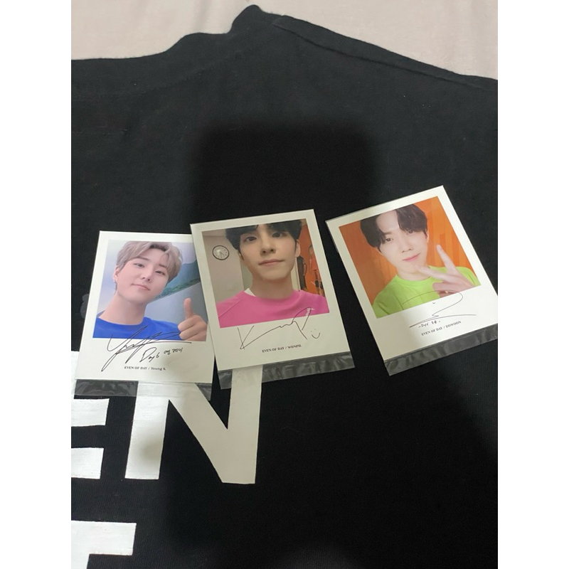 preloved tshirt day6 eod even of day all size black with pola youngk wonpil dowoon