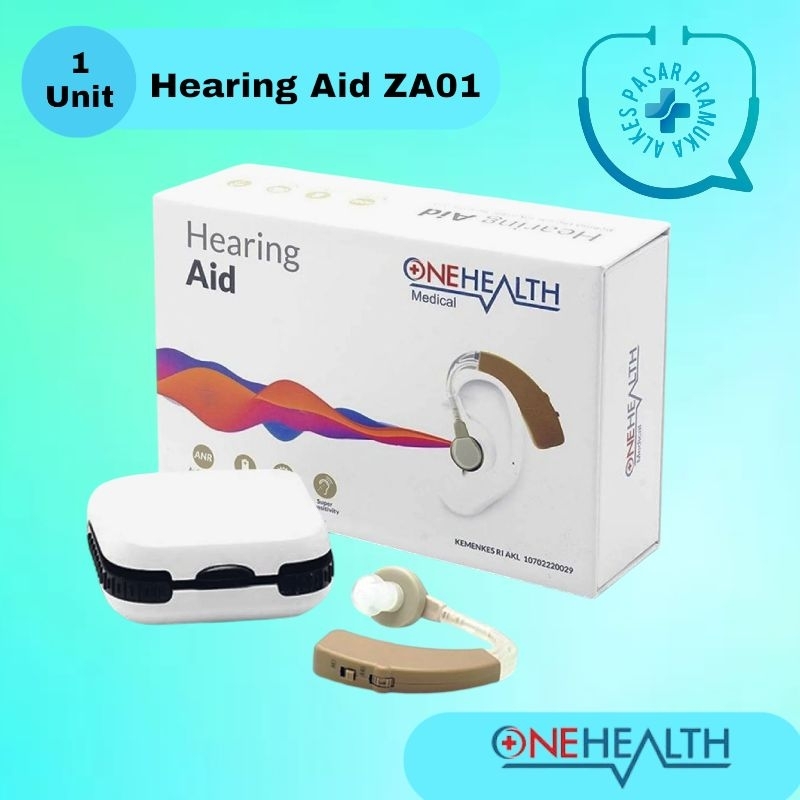 Alat Bantu Dengar OneHealth Hearing Aid ZA01 Baterai Recharger  Hearing Aid OneHealt ZA01 Alkes Pasa