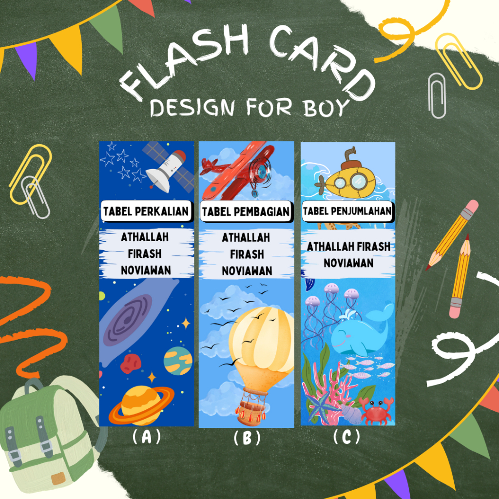 

FLASH CARD PERKALIAN / FLASH CARD PENJUMLAHAN / FLASH CARD PENGURANGAN / FLASH CARD PEMBAGIAN / FLASH CARD BAHASA INGGRIS NAMA HEWAN / FLASH CARD BAHASA INGGRIS NAMA BUAH