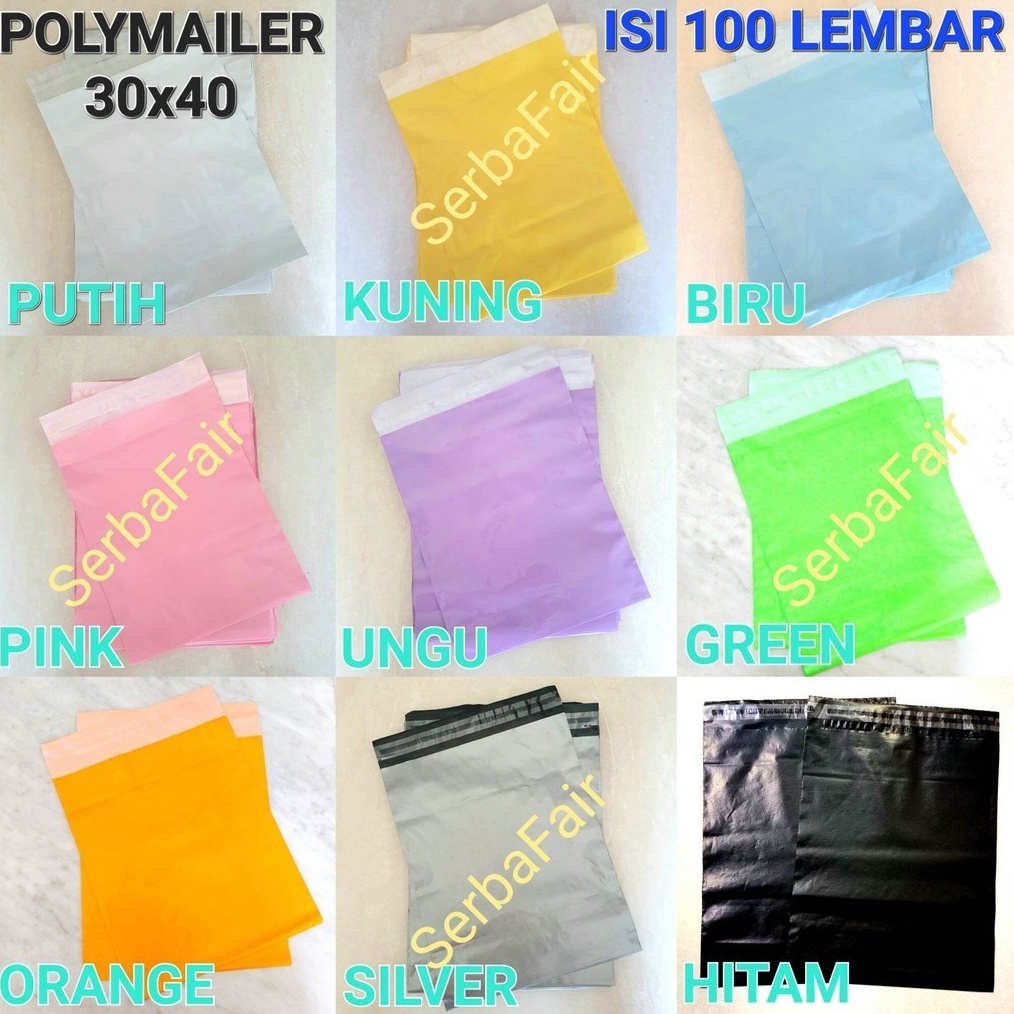 

Polymailer Warna 3x4 Poly Color Amplop Lem Seal Plastik Packing RAH ISI 1