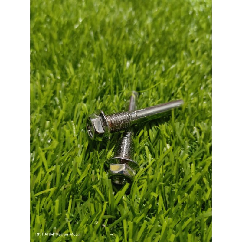 Baut Kaliper Bawah Cakram Bawah Rx King 1setChrome