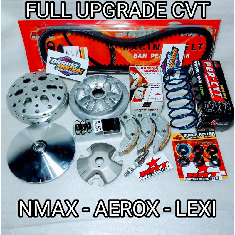 FULL UPGRADE CVT KIRIAN YAMAHA N MAX 155 OLD ALL NEW NMAX AEROX 155 ALL NEW AEROX LEXI 125 MANGKOK G