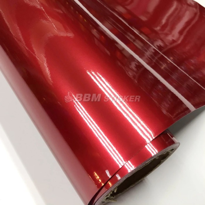 Stiker Skotlet Metalik Candy Merah Glossy