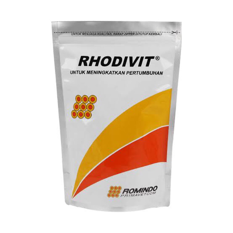 RHODIVIT  100 gram meningkatkan pertumbuh produksi romindo