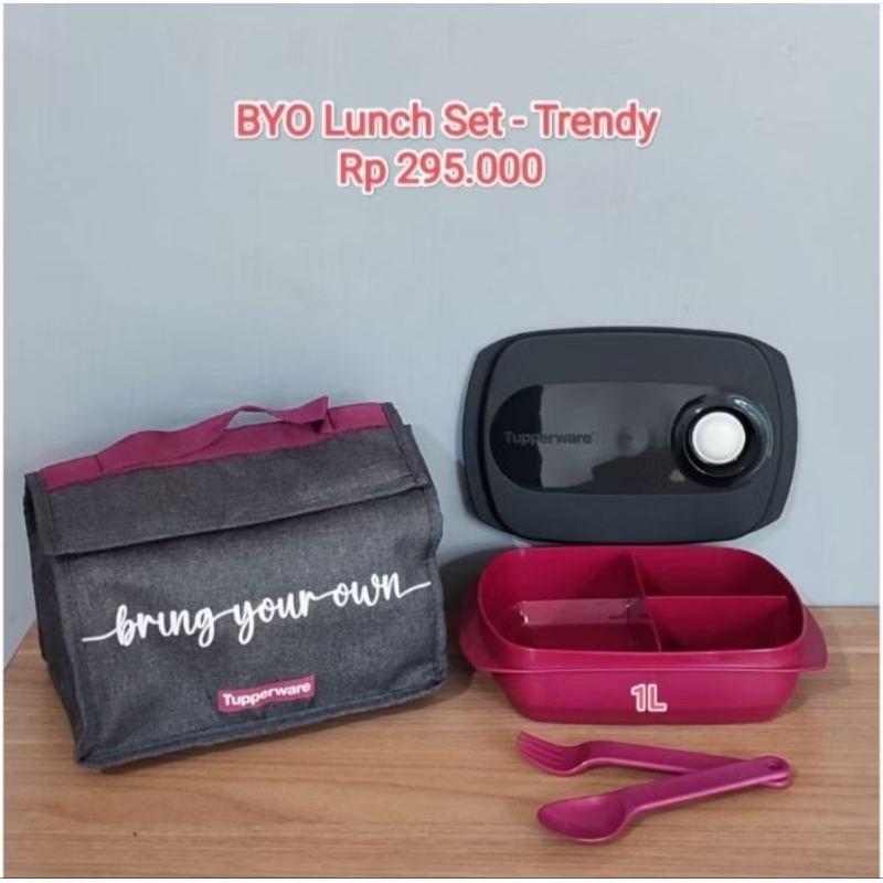 NEW BYO Set Lunch Box / set bekal dewasa/ set bekal Tupperware