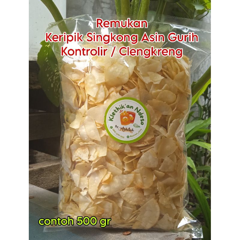 

(1 KG) REMUKAN KERIPIK SINGKONG ASIN GURIH RENYAH | CLENGKRENG | KONTOLIR KHAS MAGELANG