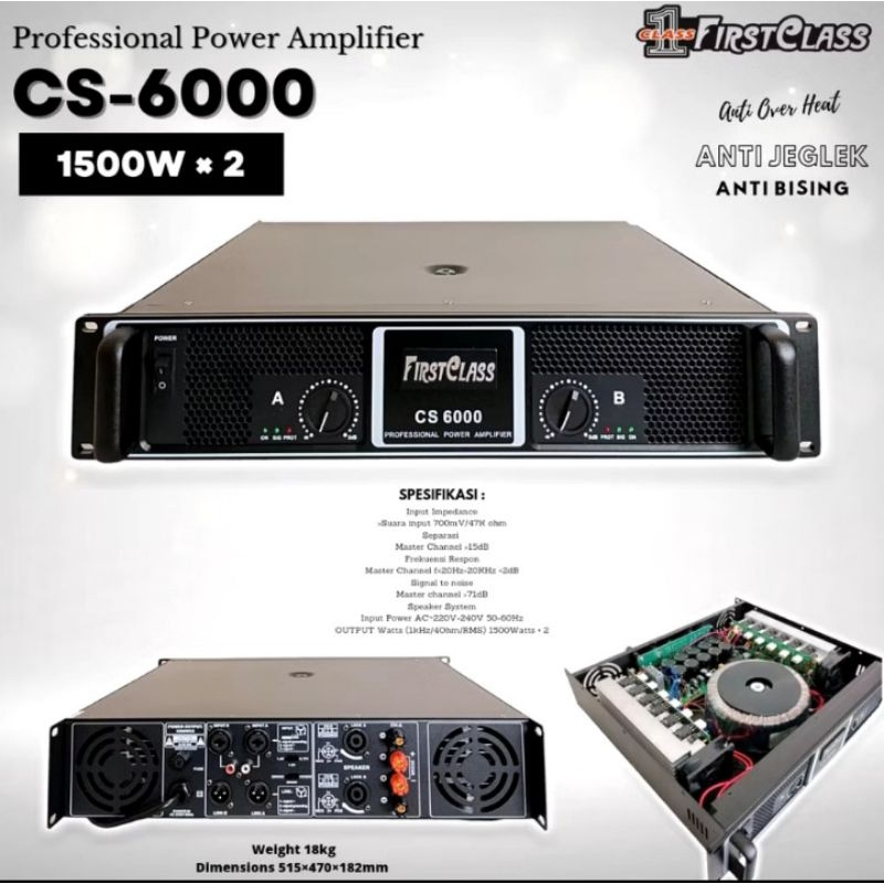 POWER AMPLIFIER FIRSTCLASS CS-6000