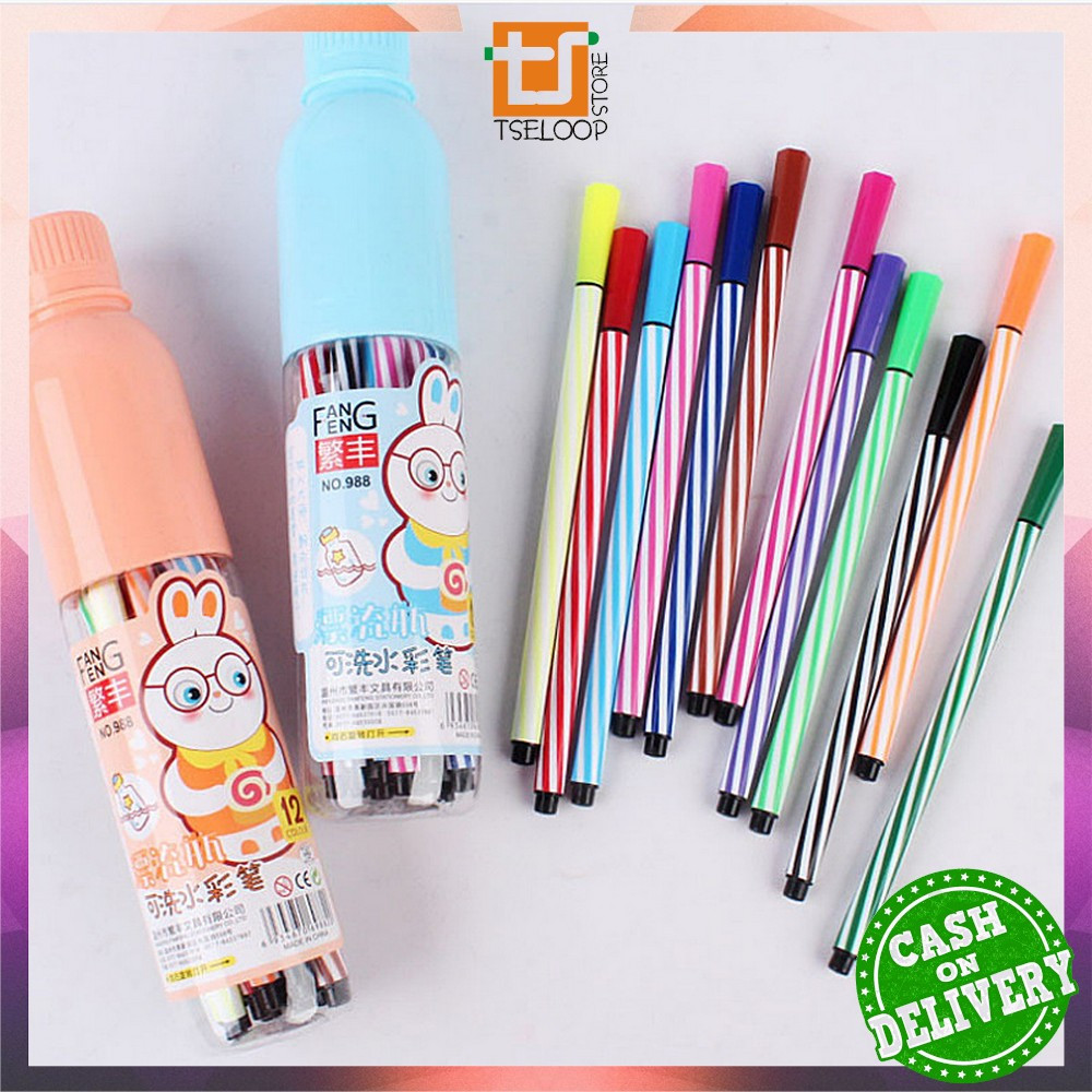 

OFM-A63 Spidol Warna Warni Alat Lukis Marker Pen Spidol Warna Alat Tulis Anak / Spidol Marker Warna Pena Kuas Menggambar Kerajinan Alat Tulis Kantor Sekolah