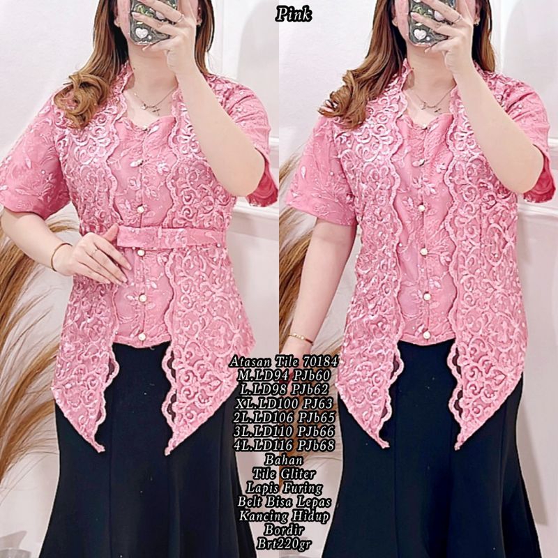 atasan brokat jumbo / kebaya tile brukat jumbo
