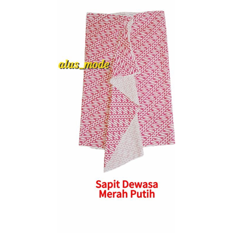 Sapit Merah Putih Sapit Urang Batik Merah Putih Sembong Instan Sapit Urang Anak Sapit Urang Dewasa S