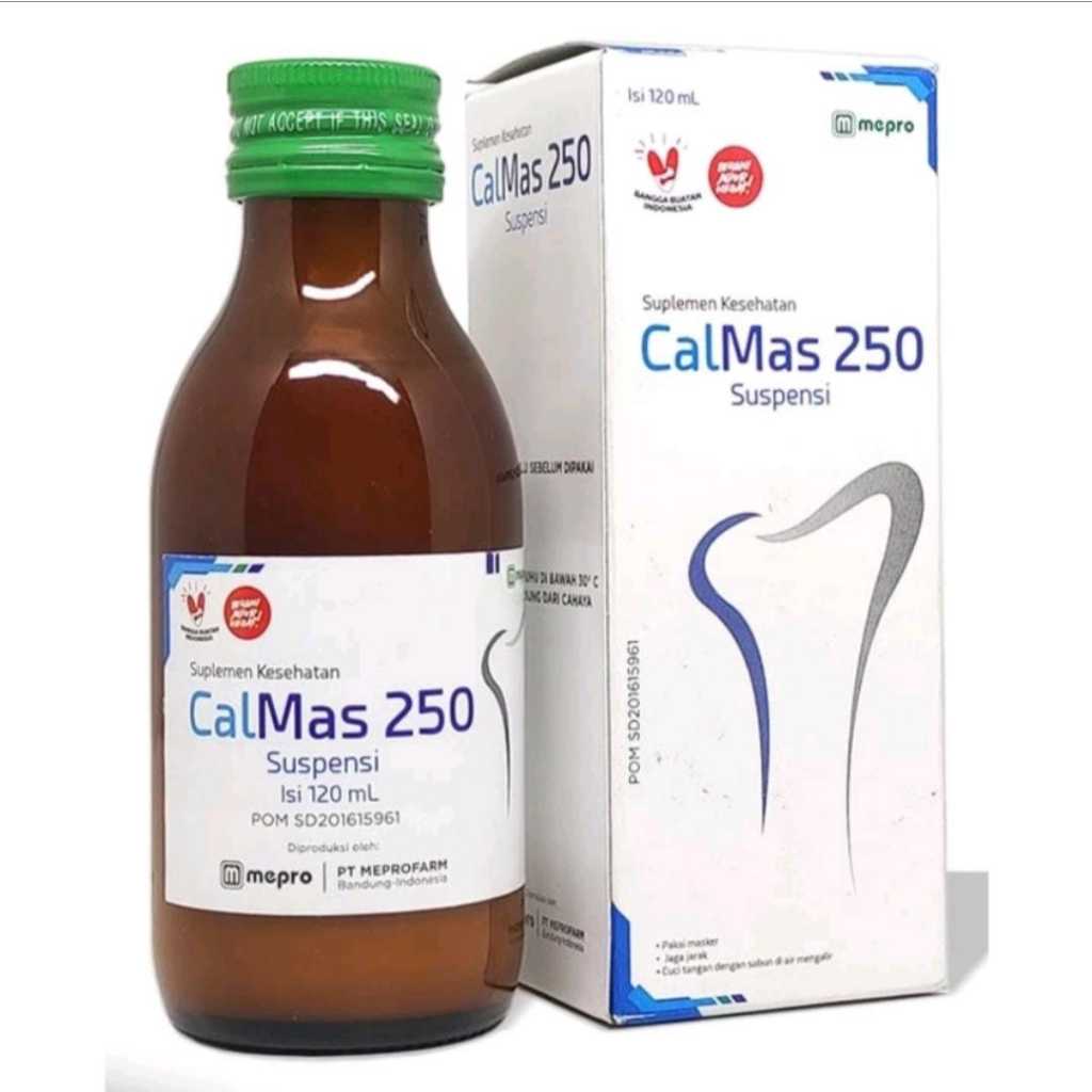 Calmas Syrup 250 mg / Vitamin Calsium Peninggi Badan
