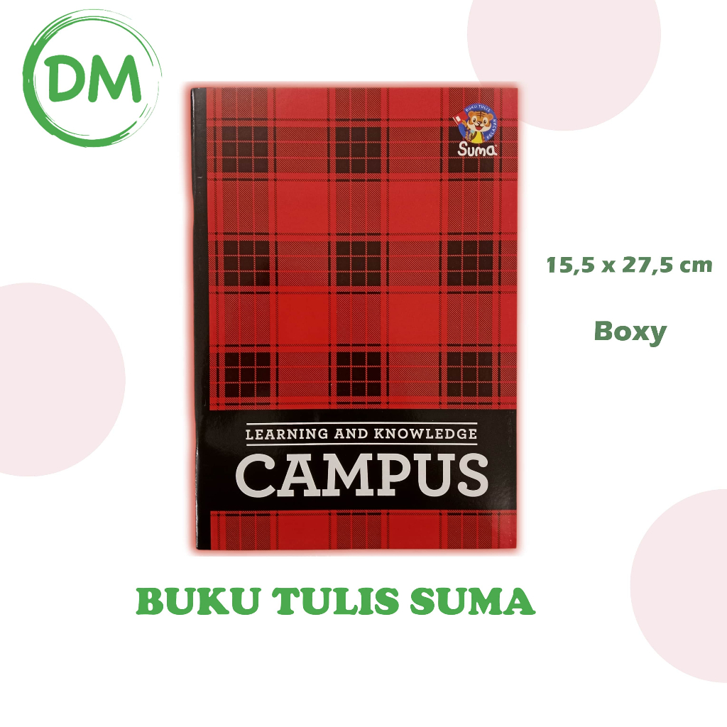 

DM- BUKU TULIS BESAR SUMA 50 LEMBAR 10 BUKU BOXY 50/70 CAMPUS / SCHOOL