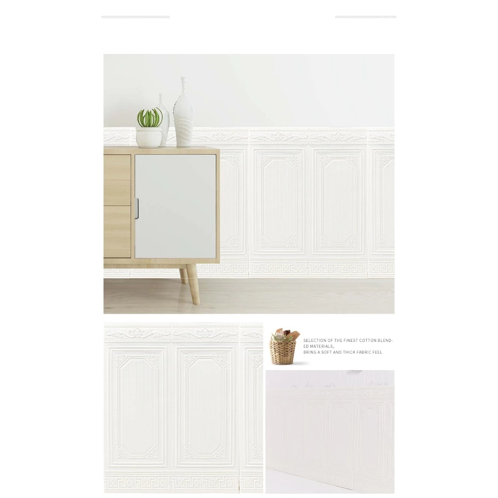 Wallpaper Dinding 3D FOAM / Wallfoam 3D Motif Foam Motif Pintu Polos