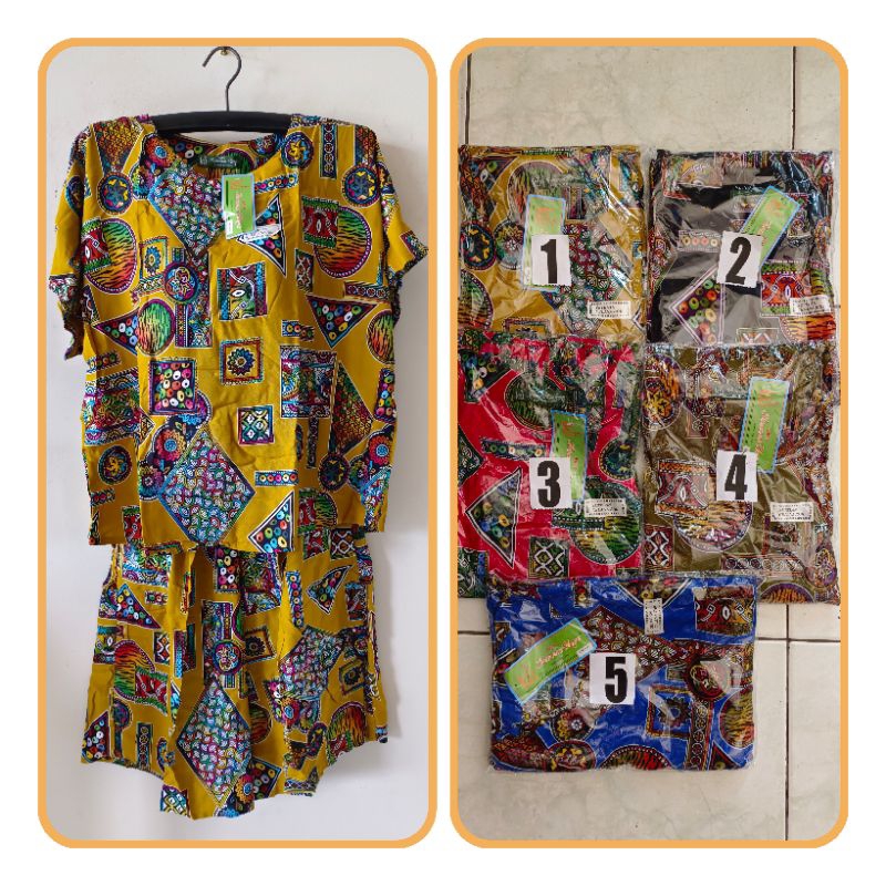 BabyDoll / Setelan Maxi Jumbo LL   LD 122 cm Kencana Ungu Label Hijau