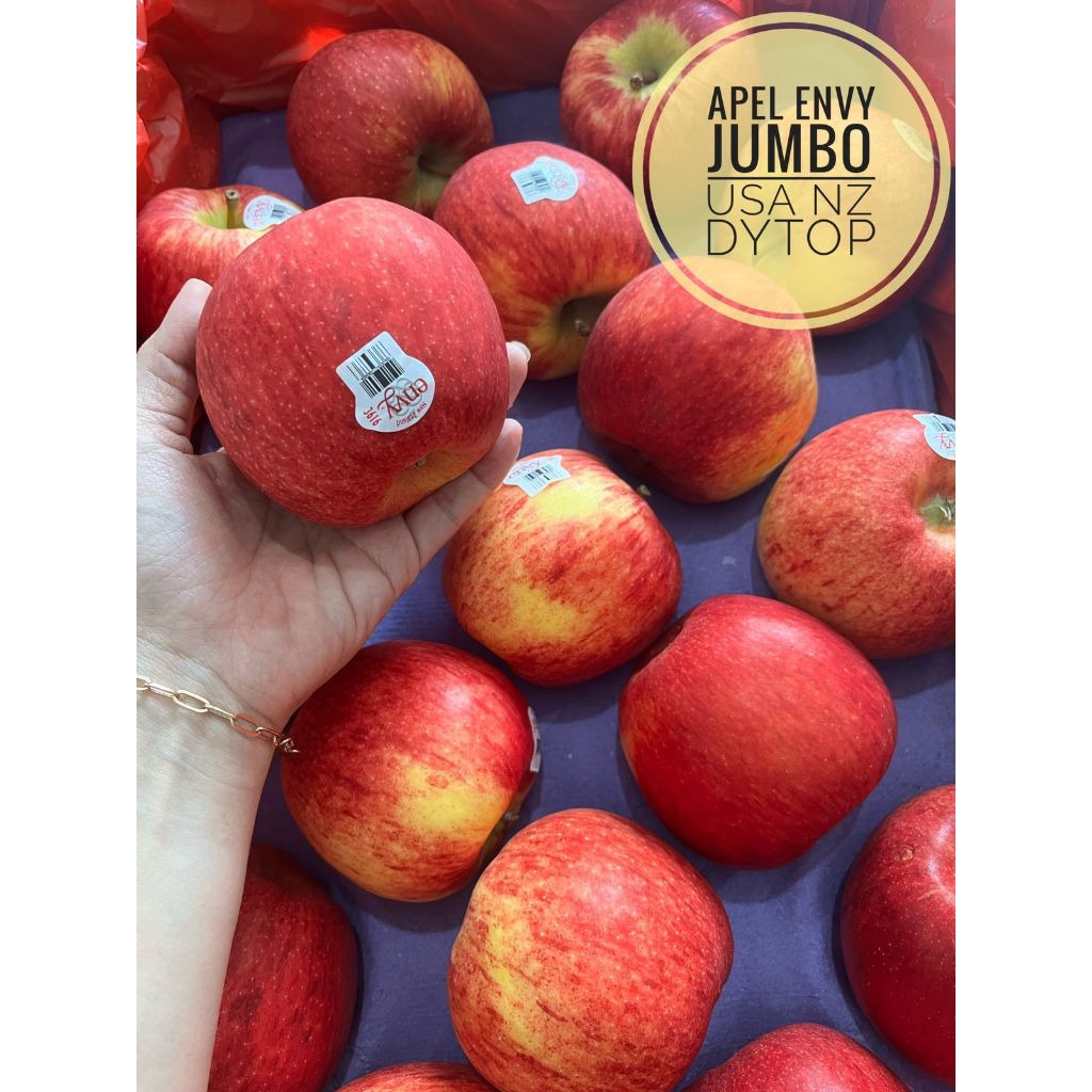 

Buah Apel ENVY New Zealand Jumbo Manis Fresh Segar - Dus / Kotak