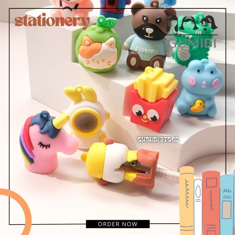 

SERUTAN PENSIL BONEKA KARAKTER KARTUN OROTAN RAUTAN PENSIL MINIATUR LUCU TERMURAH GUMIBI STORE