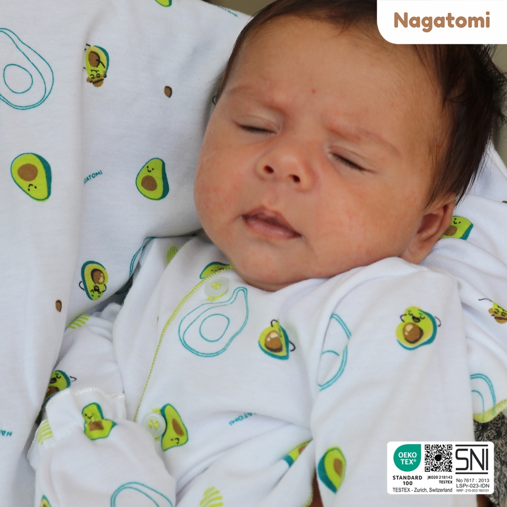 NAGATOMI - Bedong Bayi Motif Ukuran 110 X 90 CM Tropical Fruit