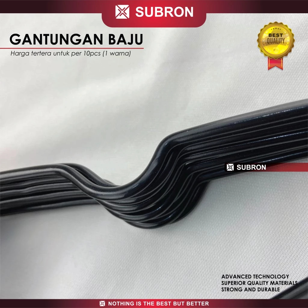 Hanger Gantungan Baju Stainless Tebal 3mm - Subron