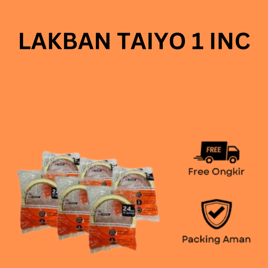 

LAKBAN KERTAS - MASKING TAPE SKS 1 INCH - 24 MM X 15 METER / BISA DITULIS / PEMBATAS NGE CAT / M