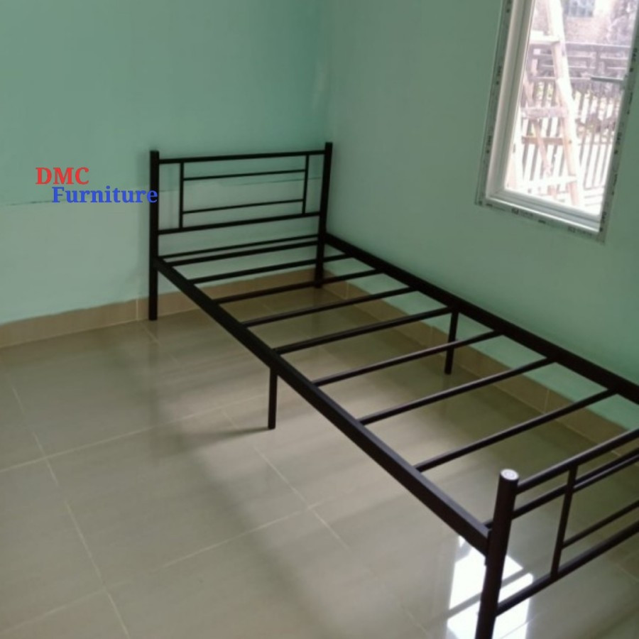 Ranjang Besi Single 90x200 Divan Kasur Besi Kokoh Kuat