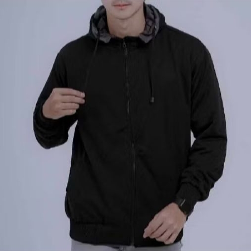 Jaket Parasut  Polos - Jaket Parasut Bolak Balik Pria