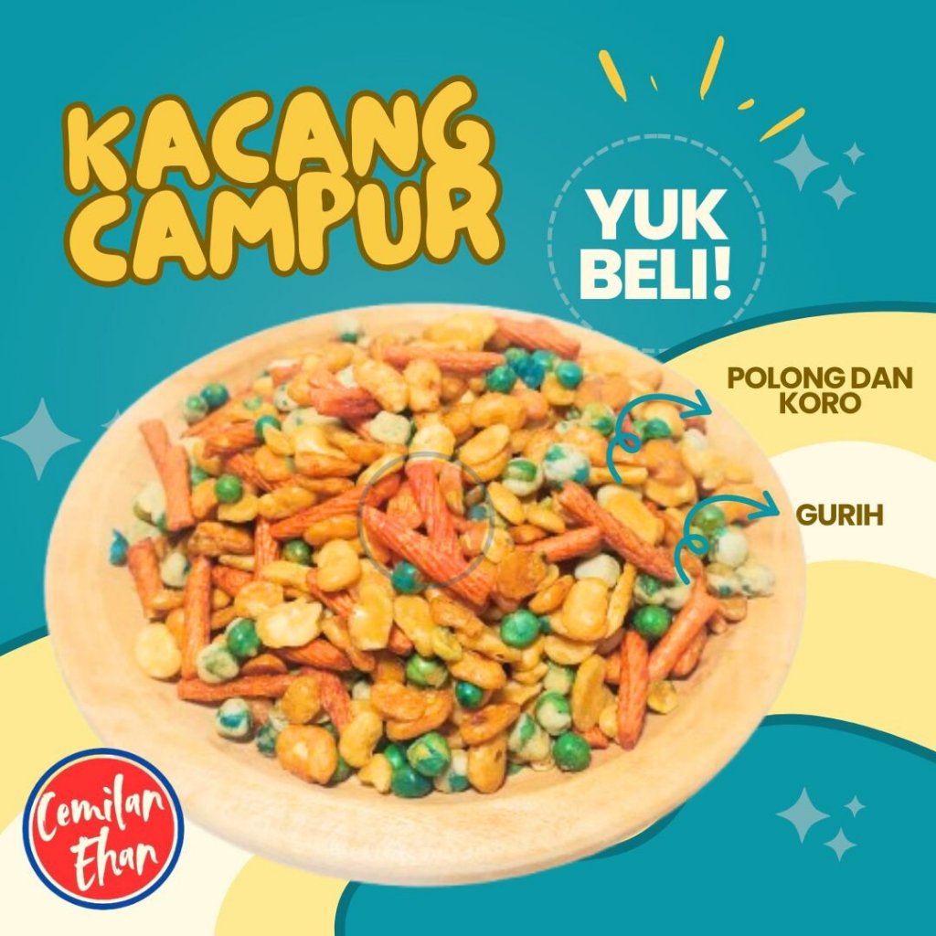 

Kacang Campur - 1kg | Camilan Kacang Campur