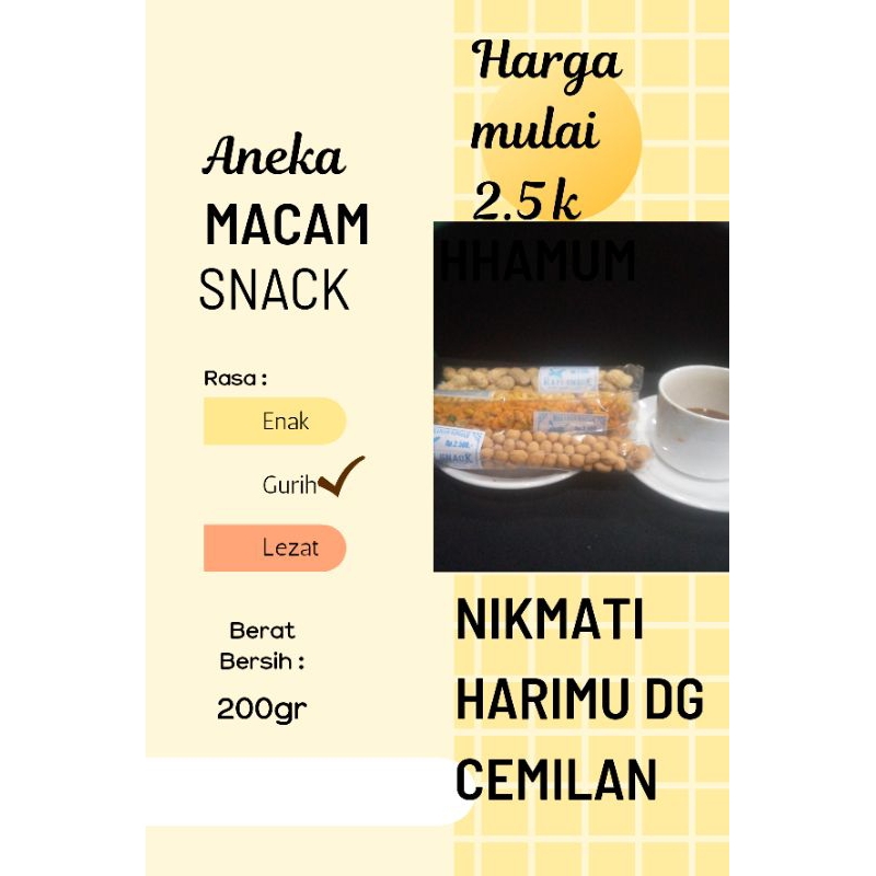 

Snack makanan ringan