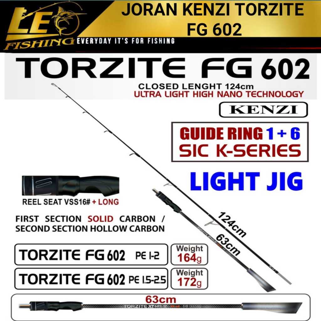 JORAN KENZI TORZITE FG LIGHT JIG 602 PE1-2 PE1.5-2.5 JORAN JIGGING JORAN MICRO JIG JORAN PANCING TER