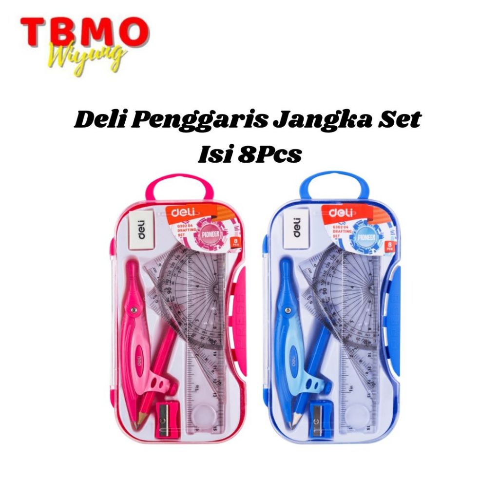 

Tbmo Deli Penggaris Jangka Set Isi 8Pcs G30204